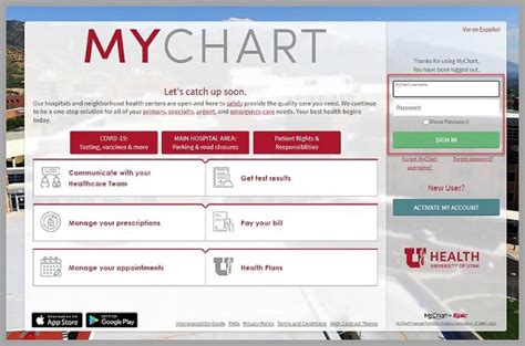 my chart utah