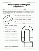 My Compass And Magnet Observations Printable 2nd 4th Magnetism Worksheet 4th Grade - Magnetism Worksheet 4th Grade
