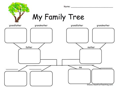 My Family Tree Worksheet   Family Tree Esl Worksheets Pdf My Family Esl - My Family Tree Worksheet