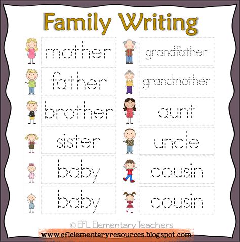 My Family Writing Worksheets For Kindergarten My Family Worksheets For Kindergarten - My Family Worksheets For Kindergarten