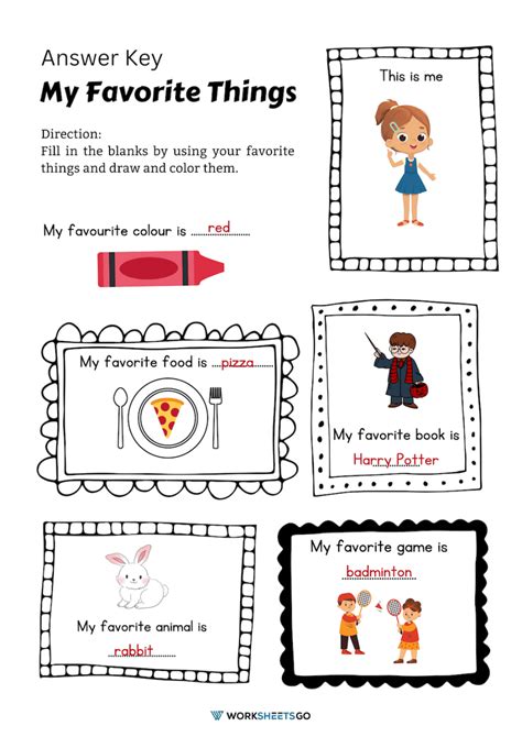 My Favorite Things Worksheet Teacher Made Twinkl My Favorites Worksheet 6th Grade - My Favorites Worksheet 6th Grade