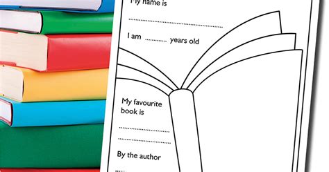 My Favourite Book Template Messy Little Monster My Favorite Book Worksheet - My Favorite Book Worksheet