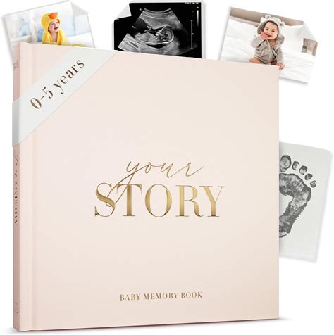 My First Year Memory Book: Baby Memory And Keepsake Book; Cute Lion Cover; Wedding Shower Gift; New Family Scrapbook Journal With Guided Prompts And Picture Frames: Volume 3 ( Baby's First Memories)