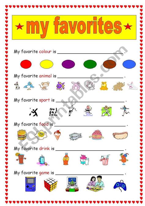 My Five Favourite Printables My Favorite Things Printable - My Favorite Things Printable