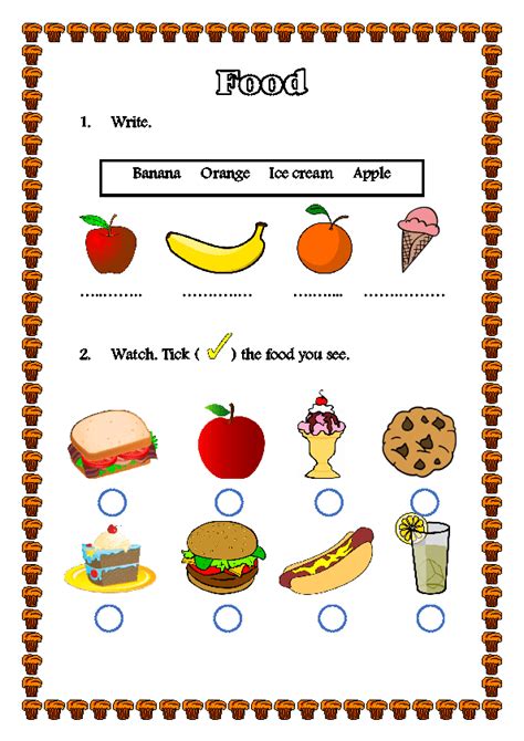 My Food Worksheet For Kindergarten Live Worksheets Food Worksheets For Kindergarten - Food Worksheets For Kindergarten