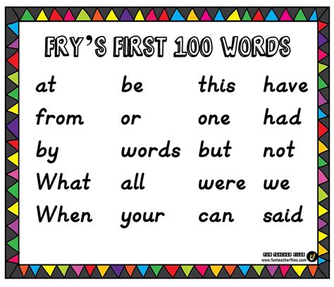 My Fry Words This Fry Word Collection Pdf Fry Word List By Grade - Fry Word List By Grade