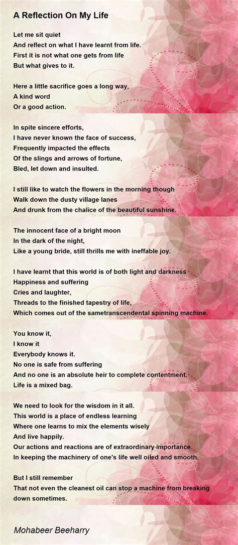 My Life Reflection