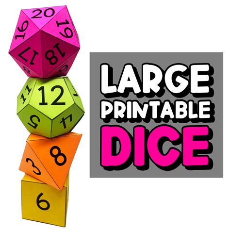 My Math Resources Large Printable Dice Templates Printable Dice Template With Dots - Printable Dice Template With Dots
