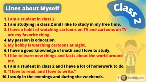 My Self For Class 2
