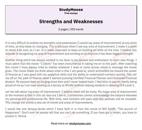 My Strengths And Weaknesses Essay Time Tested Academic My Strengths And Weaknesses Worksheet - My Strengths And Weaknesses Worksheet