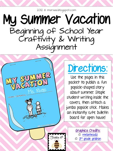 My Summer Vacation Creative Writing Creative Writing About Summer - Creative Writing About Summer