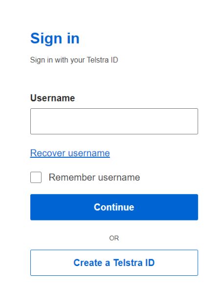 My Telstra Account