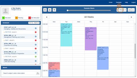 My Timetable Uts