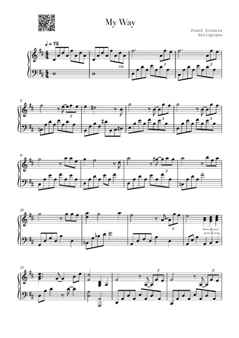 Read Online My Way Pop Sheet Music 