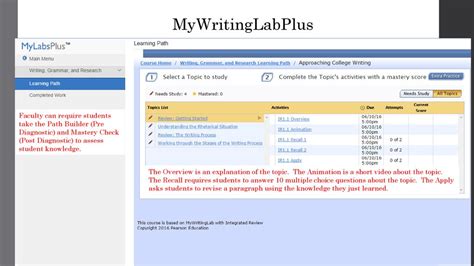 Read Online My Writing Lab Mastery Check Answers 