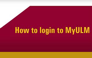 myULM Login Tutorial YouTube