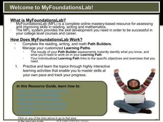Read Myfoundationslab Math Answers 