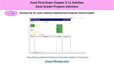 Myitlab Excel Chapter 5 Grader Project