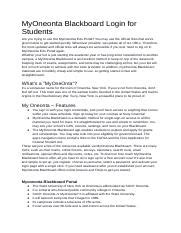 Myoneonta Login