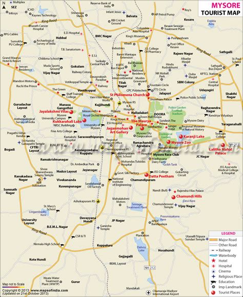 Mysore Tourist Guide Map