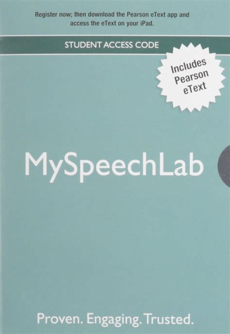 Myspeechlab With Pearson Etext Standalone Access Card For Public Speaking Handbook 2nd Edition
