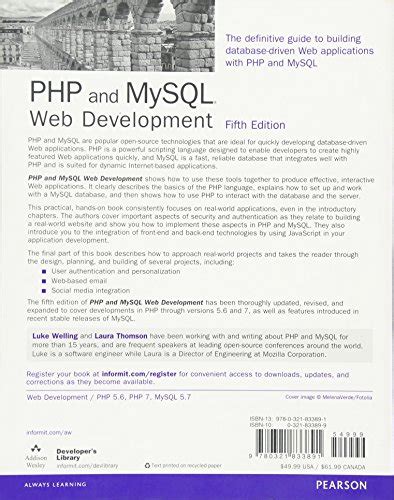 Mysql 5th Edition Developer S Library