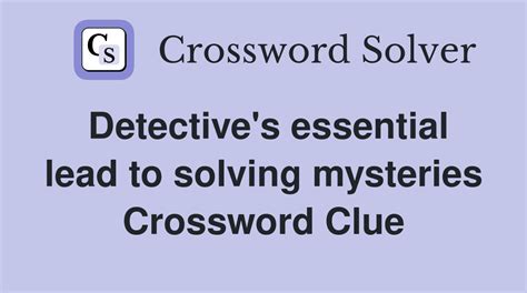 mysteries Crossword Clue, Crossword Solver Wordplays.com