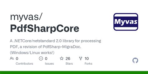 myvas/PdfSharpCore - Github