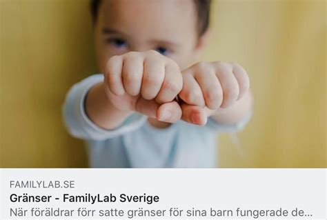 när börjar man sätta gränser för barn