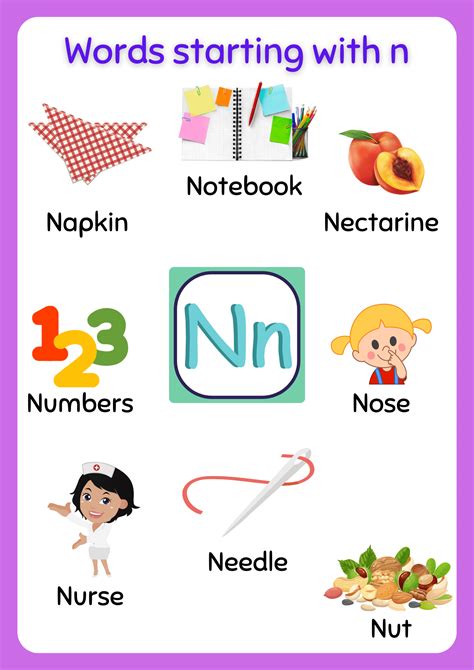 N Words For Kids Children Words That Start With N - Children Words That Start With N