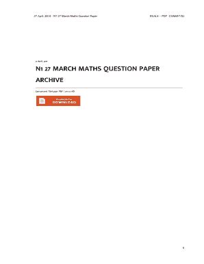 Read Online N1 27 March Maths Question Paper 