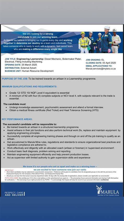 n2 diesel learnerships