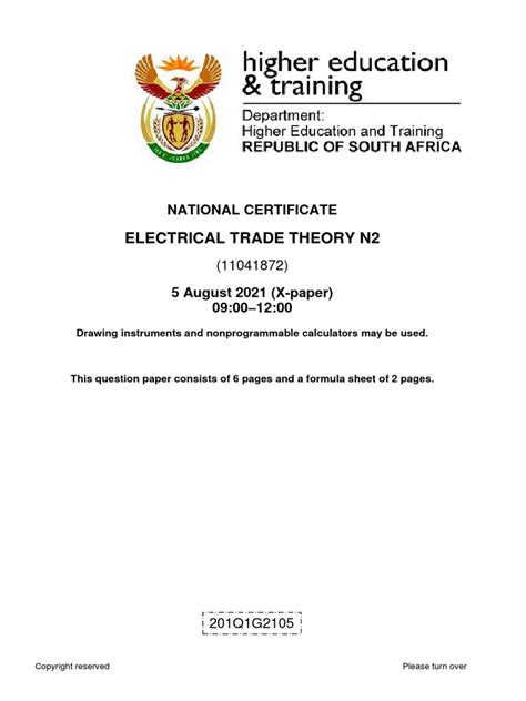 n2 electrical engineering certificate images