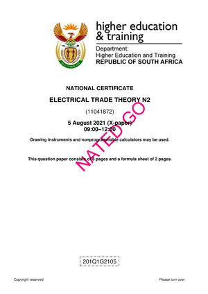 N2 Nated Electrical Engineering