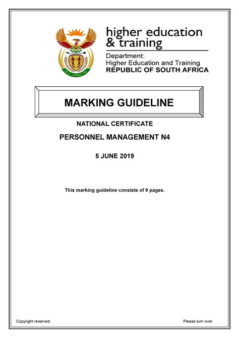 N4 Previous Personal Management Question Paper