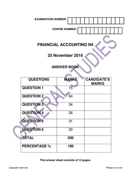 Download N4 Financial Accounting Exam Papers 