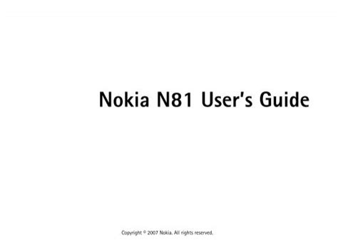 Read N81 Downloadable User Guide 