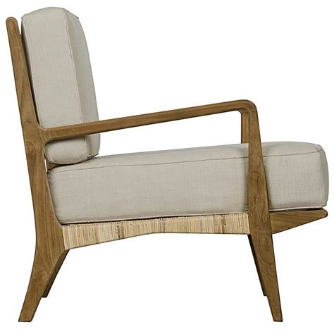 nOir Allister Teak and Rattan Chair - amazon.com