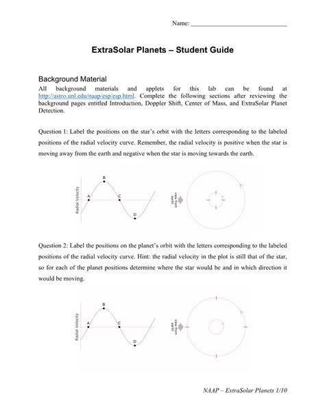 Read Naap Lab Extrasolar Planets Student Guide Answers 