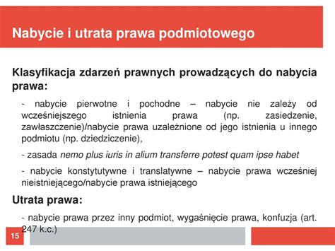 nabycie prawa pierwotne i pochodne …