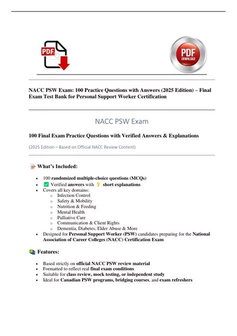 Nacc Exam Practice Test Psw