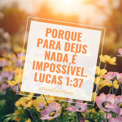 Nada é Impossivel Para Deus