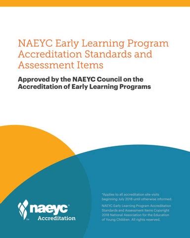 Naeyc Early Learning Programs Standards And Criteria