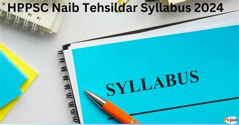 Naib Tehsildar Syllabus