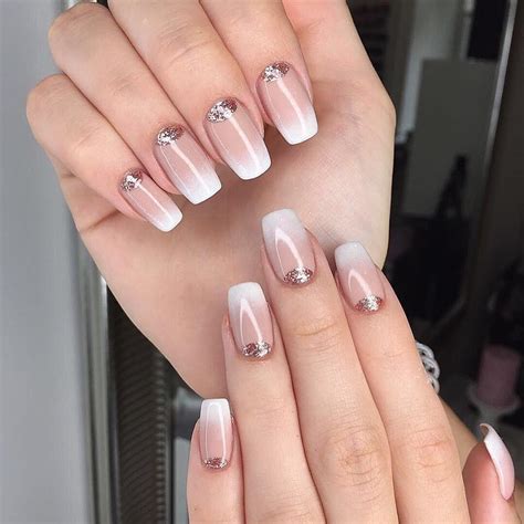 nail designs white and nude