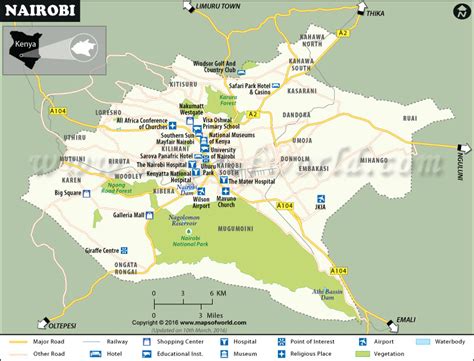 Nairobi Kenya Map