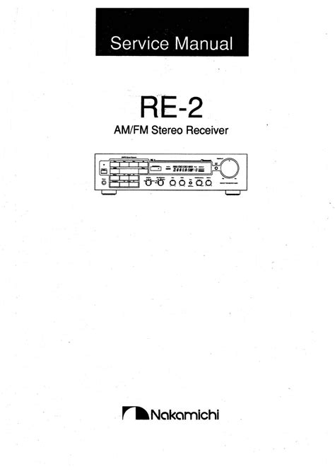 Download Nakamichi Re 2 User Guide 