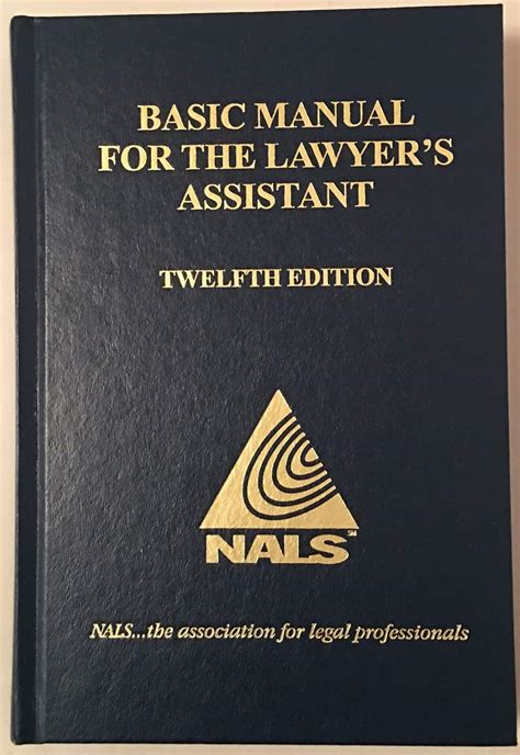 Nals Basic Manual For The Lawyers Assistant