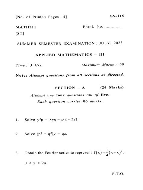 Download Nam 211 Mathematics Iii 