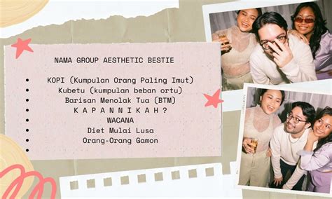 NAMA BESTIE AESTHETIC - 220 Nama Kontak Untuk Sahabat Perempuan Aesthetic & Kocak!